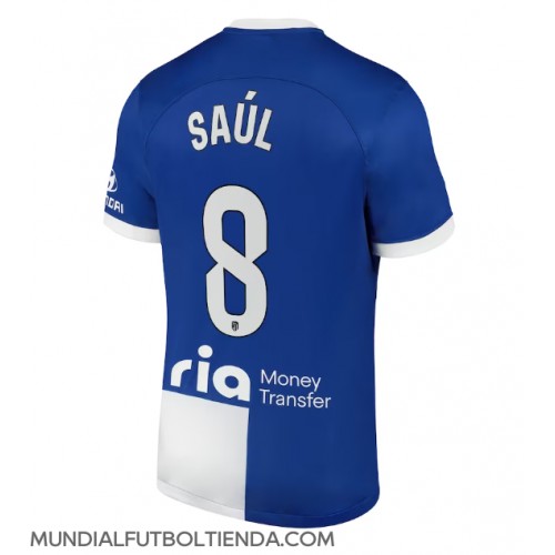 Camiseta Atletico Madrid Saul Niguez #8 Segunda Equipación Replica 2023-24 mangas cortas